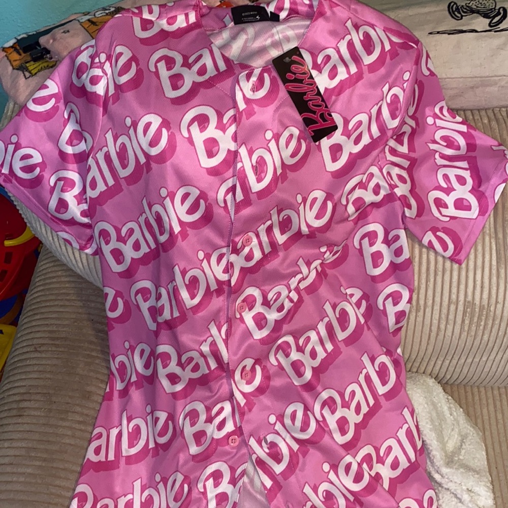 Pink Barbie logo jersey